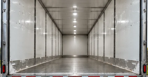 Illustration of a clean interior commercial trailer